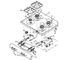 Amana AGS761L1-P1141274NL main top assembly diagram