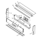 Amana AGS761W1-P1141274NW backguard assembly diagram