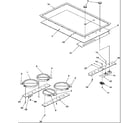 Amana AK3H30HRW-P1119911S cooktop assembly diagram