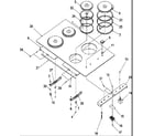 Amana CAKE30W-P8597905S cooktop assembly diagram