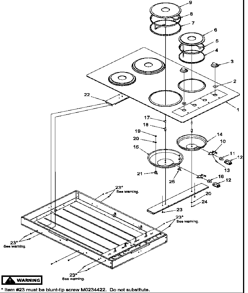 Cooktop assembly