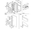 Amana SXD25S2L-P1190421WL refrigerator door and accessories diagram