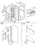 Refrigerator door and accessories