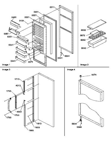 Refrigerator door and accessories