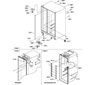 Amana SXD25S2L-P1190421WL cabinet parts diagram
