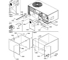 Amana PGC24B0702A/P1205402C outer cabinet diagram