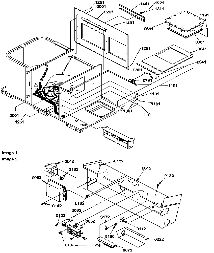 Back cover/control box