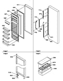Refrigerator door and accessories