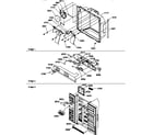 Amana SSD21SW-P1193908WW ice & water cavity, electronic bracket,& toe grille diagram