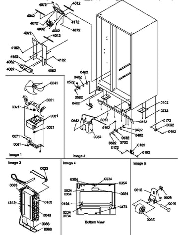 Drain system, rollers, and evaporator assy