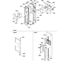 Amana SRD22S5W-P1190304WW freezer door diagram