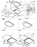 Deli, shelves, crisper assemblies and accessories