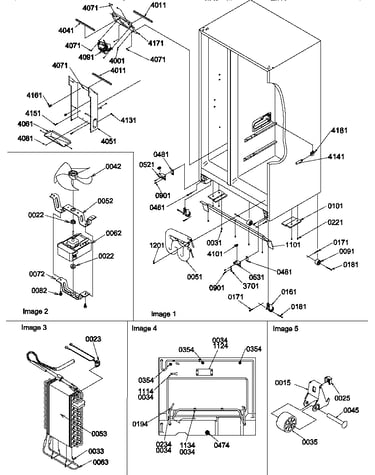 Drain systems, rollers, and evaporator assy