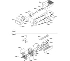 Amana SRD22S5E-P1190304WE ice bucket auger and ice maker parts diagram