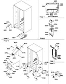 Drain system, rollers, and evaporator assy