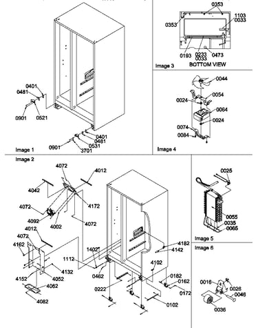 Drain system, rollers, and evaporator assy