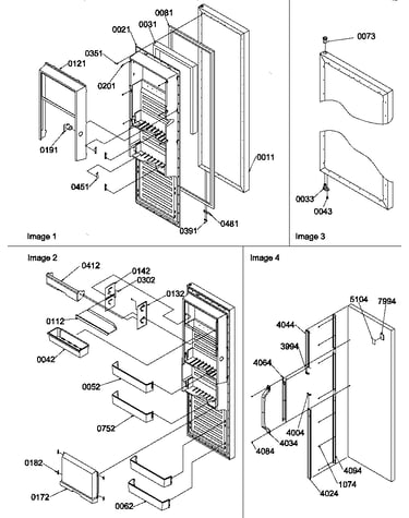 Refrigerator door