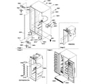 Amana SR25TE-P1194002WE cabinet parts diagram