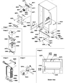 Drain system, rollers, and evaporator assy