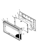 Glass oven door assembly - see note for specific models (snp26ah0/p1143192nw) (snp26cb0/p1143183nw) (snp26cb0/p1143191nw) (snp26cb5/p1143183nl) (snp26cb5/p1143191nl) (snp26zz0/p1143184nw)