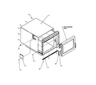 Amana RC517MP/P1199601M outercase assembly diagram