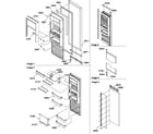 Amana SBDX520SW-P1185104WW refrigerator door diagram