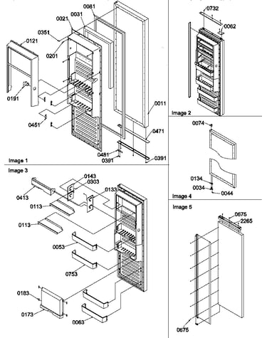 Refrigerator door