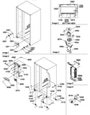Rollers, hinges, and evaporator assemblies