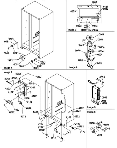 Rollers, hinges, and evaporator assemblies