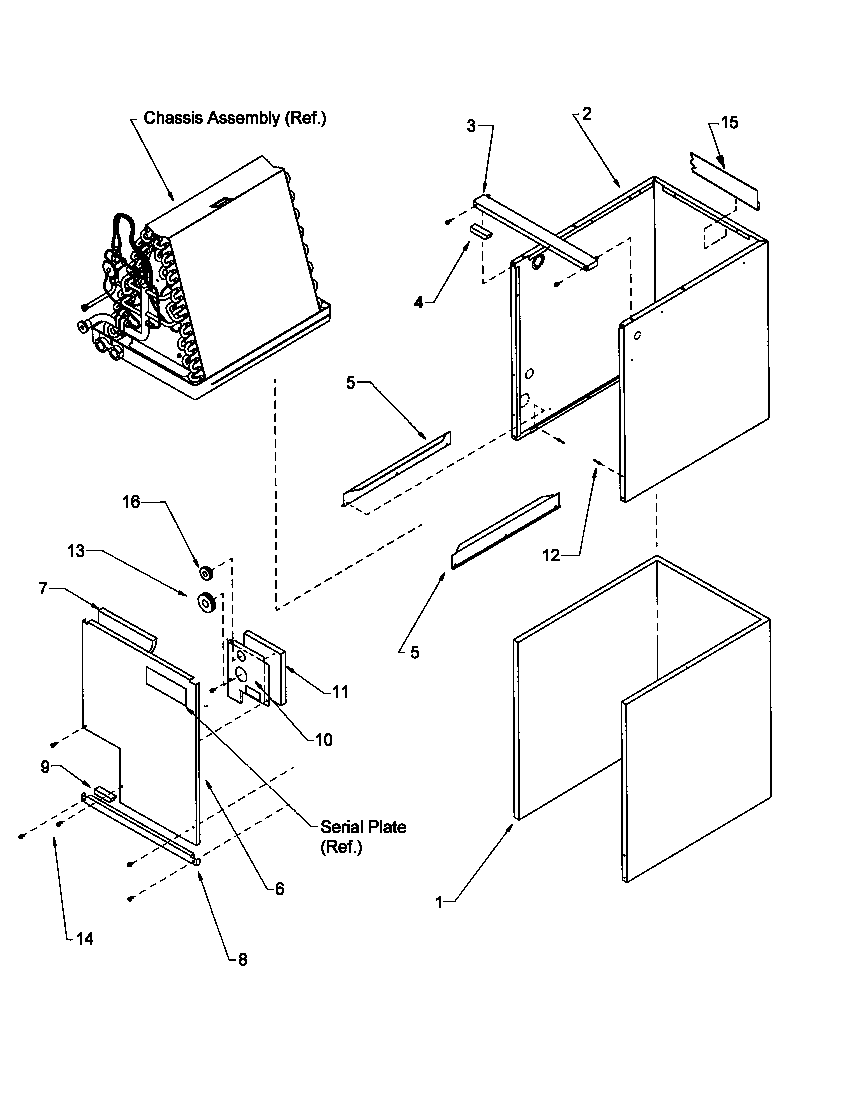 CABINET ASSEMBLY (CCA18FCC/P1203901C) (CCA24FCC/P1203902C) (CCA30FCC/P1203903C) (CCA30FDC/P1203910C) (CCA36FCC/P1203904C) (CCA36FDC/P1203911C) (CCA42FCC/P1203905C) (CCA42FDC/P1203912C) (CCA48FCC/P1203906C) (CCA48FDC/P1203913C) (CCA54FCC/P1203907C) (CCA57F