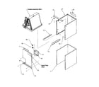 Amana CHA42TSC/P1204105C cabinet assembly diagram