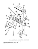 Graphic panel, control mounting plate and controls (cw4202w2/pcw4202w2a) (cw8202w2/pcw8202w2a) (cw8203w2/pcw8203w2a) (cw8413w2/pcw8413w2a) (lw2001w2/plw2001w2a) (lw2501l2/plw2501l2a) (lw2501w2/plw2501w2a) (lw3502l2/plw3502l2a) (lw3502w2/plw3502w2a) (lw350