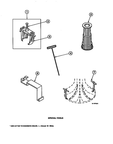 Special tools (lw8203w2/plw8203w2a) (lw8203w2b/plw8203w2a) (lw8252l2/plw8252l2a) (lw8252w2/plw8252w2a) (lw8303l2/plw8303l2a) (lw8303w2/plw8303w2a) (lw8312l2/plw8312l2a) (lw8312w2/plw8312w2a) (lw8413l2/plw8413l2a) (lw8413w2/plw8413w2a) (lw8413w2b/plw8413w2