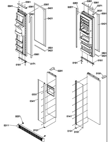 Handles, trim, and toe grille kits