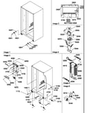 Drain system, rollers, and evaporator assy