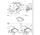 Amana SBDE520SW-P1185202WW shelves, deli, and crisper assemblies diagram