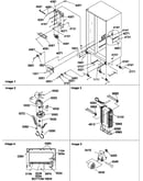 Drain system, rollers, and evaporator assy