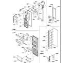 Amana SRDE327S3W-P1307101WW refrigerator door diagram