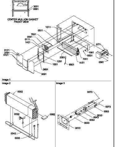 Evaporator and fan motor assemblies