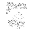 Amana TH21TW-P1301802WW shelving assemblies diagram