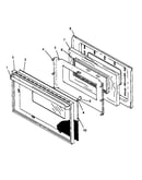 Oven door (agc585e/p1142922ne) (agc585e/p1142925ne) (agc585e/p1143082ne) (agc585e/p1143131ne) (agc585e/p1143194ne) (agc585ll/p1143112nll) (agc585ll/p1143131nll) (agc585ll/p1143194nll) (agc585ww/p1142922nww) (agc585ww/p1142925nww) (agc585ww/p1143082nww) (a
