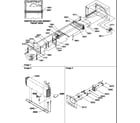 Amana TR21S4E-P1196106WE evaporator and fan motor assemblies diagram