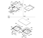 Amana TRI21S4W-P1303302WW shelving assemblies diagram