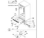 Amana TR21S4E-P1196106WE ladders, lower cabinet and rollers diagram