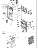 Door, hinges and accessories
