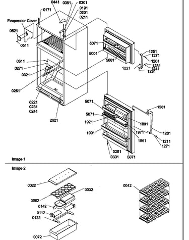Door, hinges and accessories