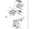 Amana TR522SL-P1182703WL drain block assembly and control assembly diagram