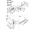 Amana TR522SW-P1182703WW evaporator and fan motor assemblies diagram