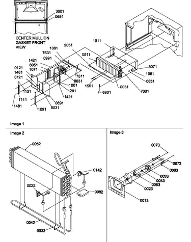 Evaporator and fan motor assemblies