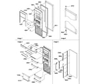 Amana SRD325S5W-P1199402WW refrigerator door diagram